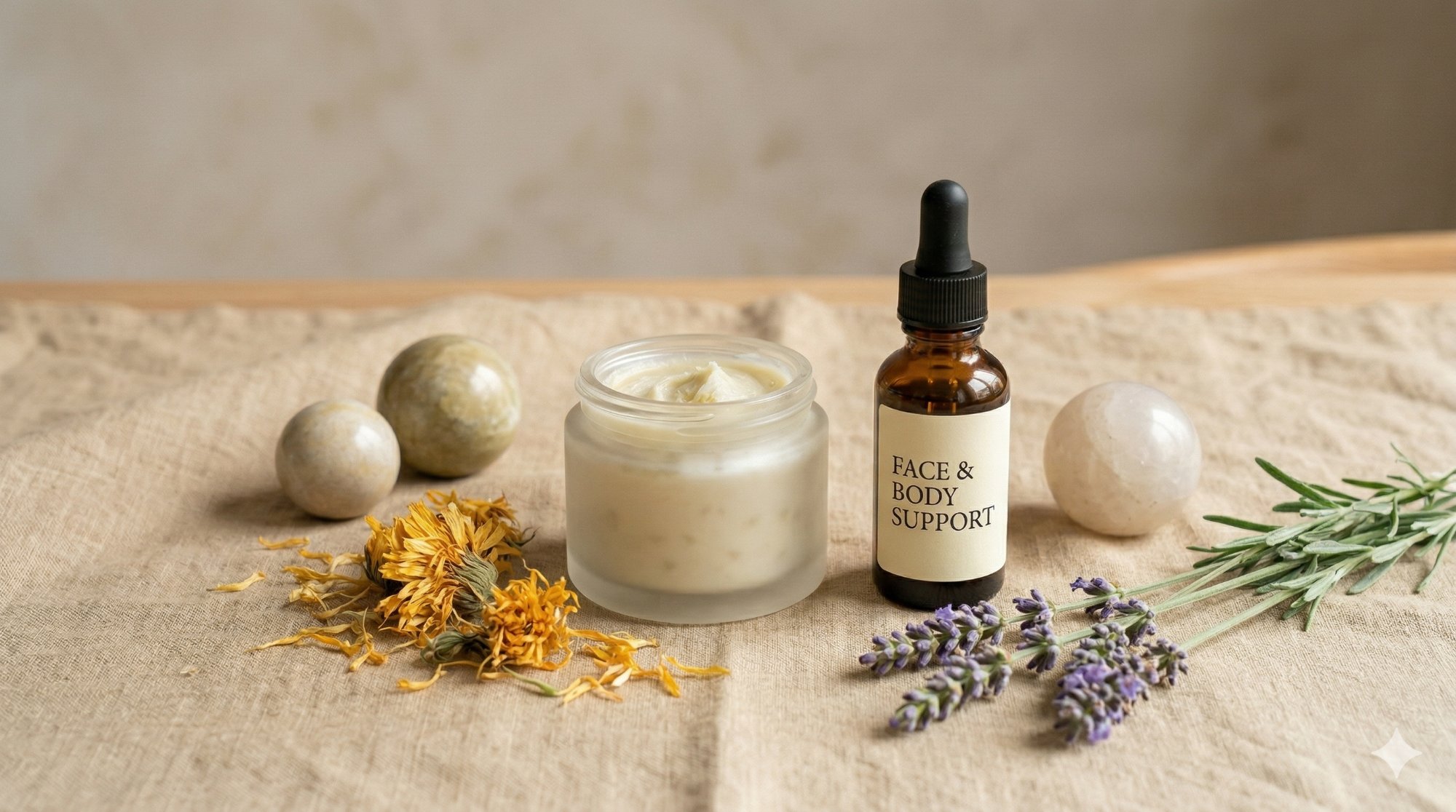 Natural face and body skincare support - Samantha Jane Naturopath Sydney
