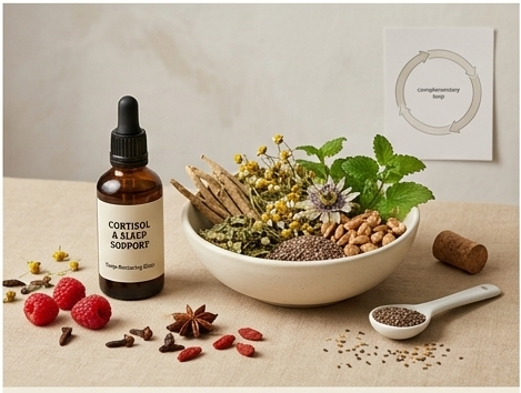 Cortisol and sleep support - natural herbal remedy for sleep disruption