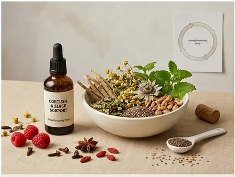 Cortisol and sleep support - natural herbal remedy for sleep disruption